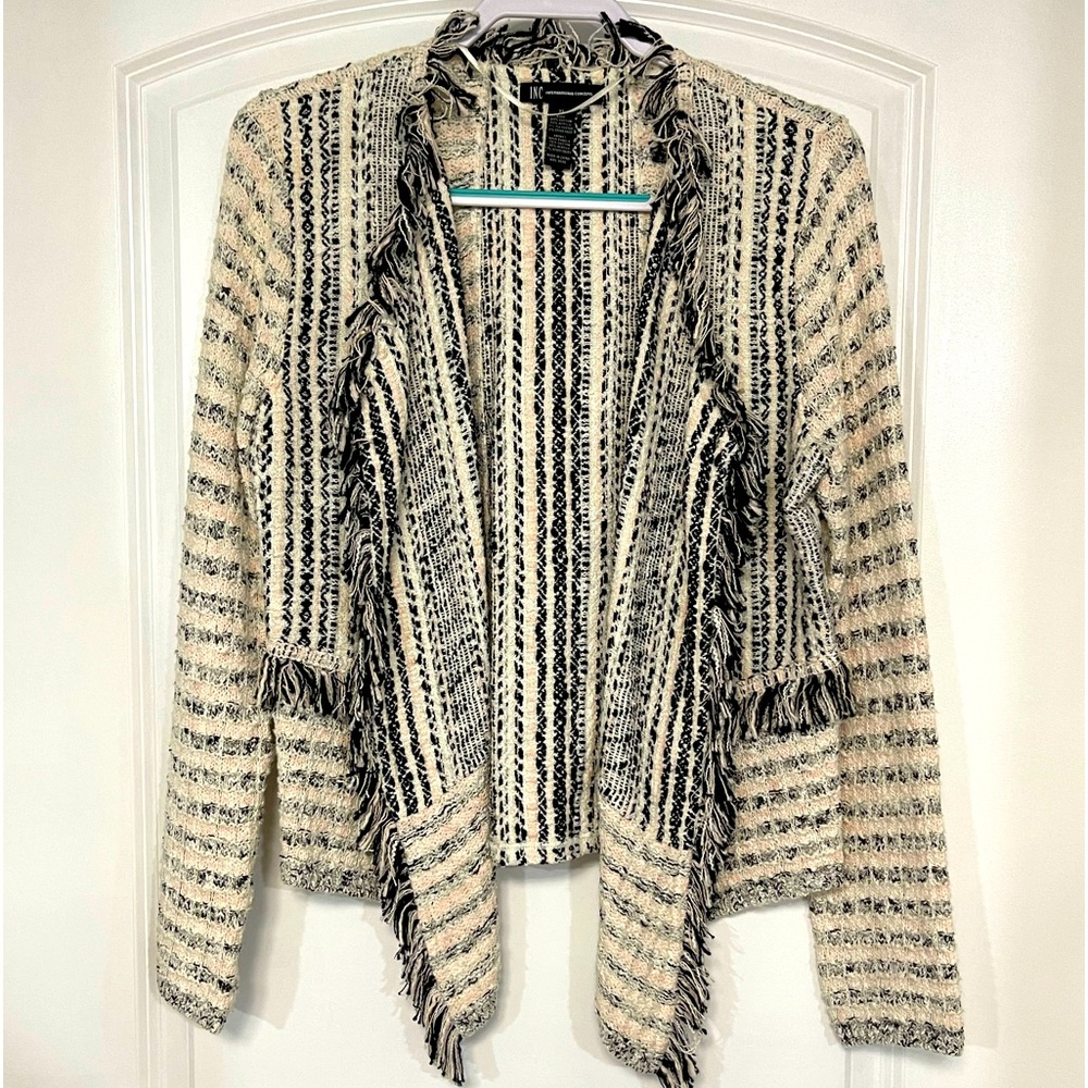 INC women’s XL, light weight jacket, black, pink and white